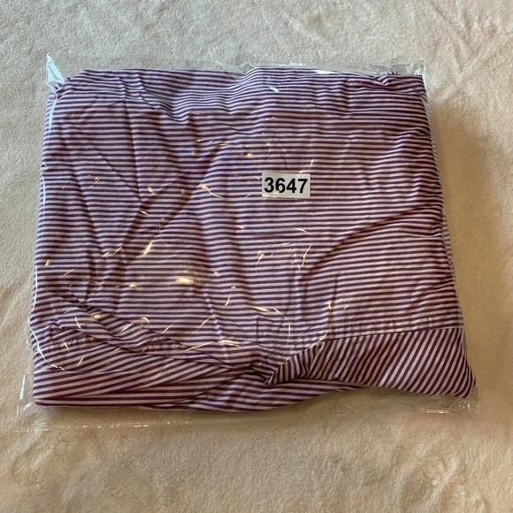 Ralph Lauren black label Extended Cuff Cotton Shirt Purple Stripe 33647 - Picture 14 of 14